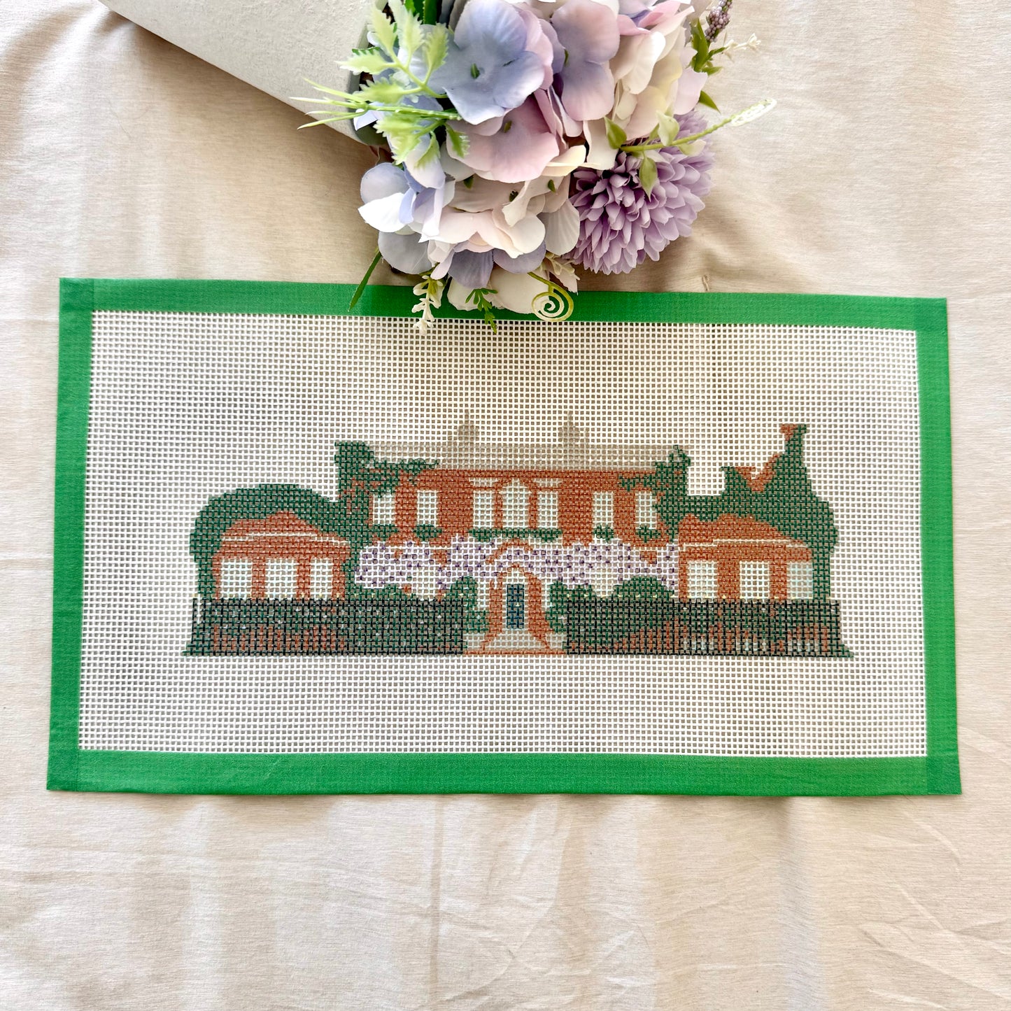 Bridgerton house needlepoint canvas