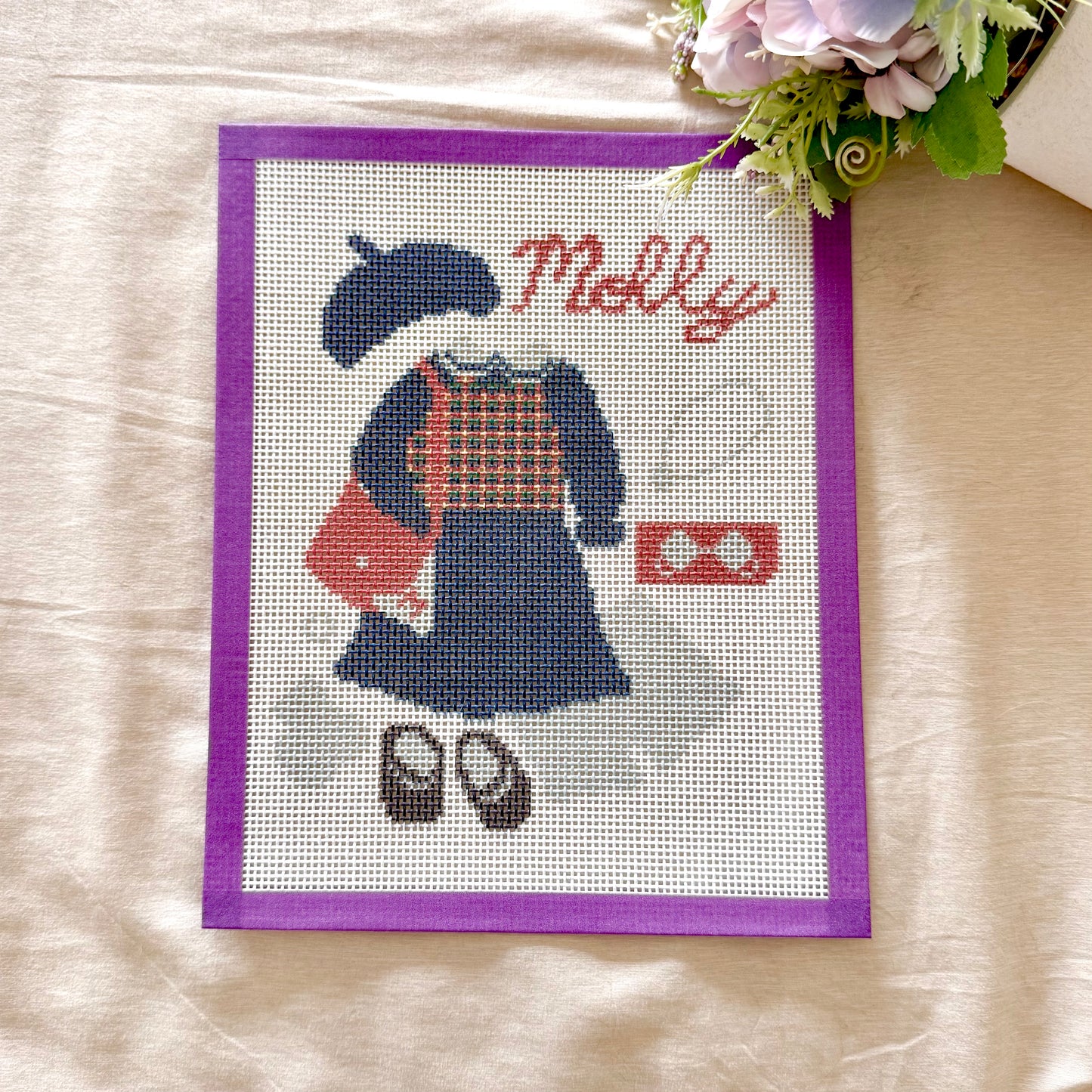 Molly outfit needlepoint canvas