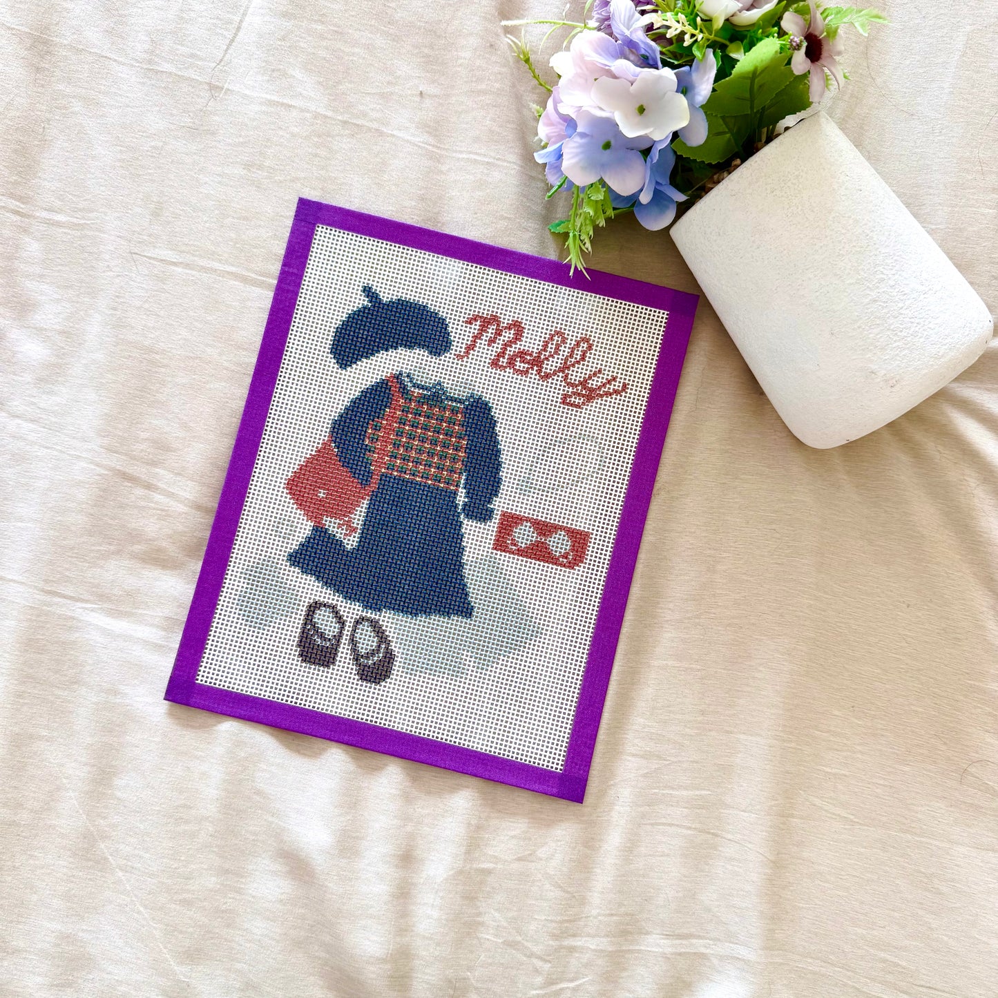 Molly outfit needlepoint canvas