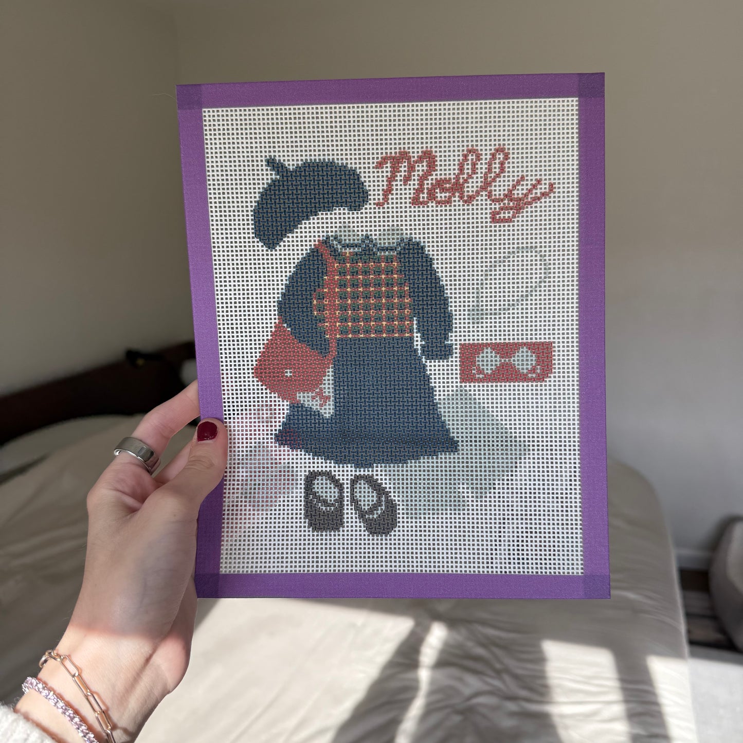 Molly outfit needlepoint canvas