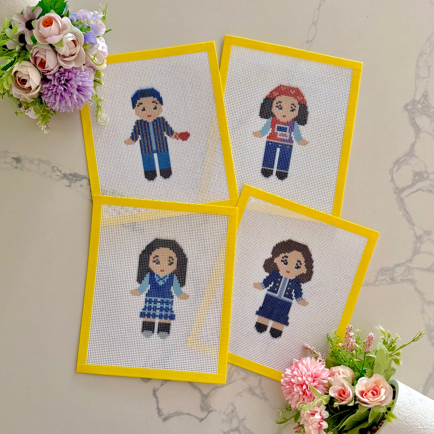 Sonny angel Gilmore characters needlepoint canvas