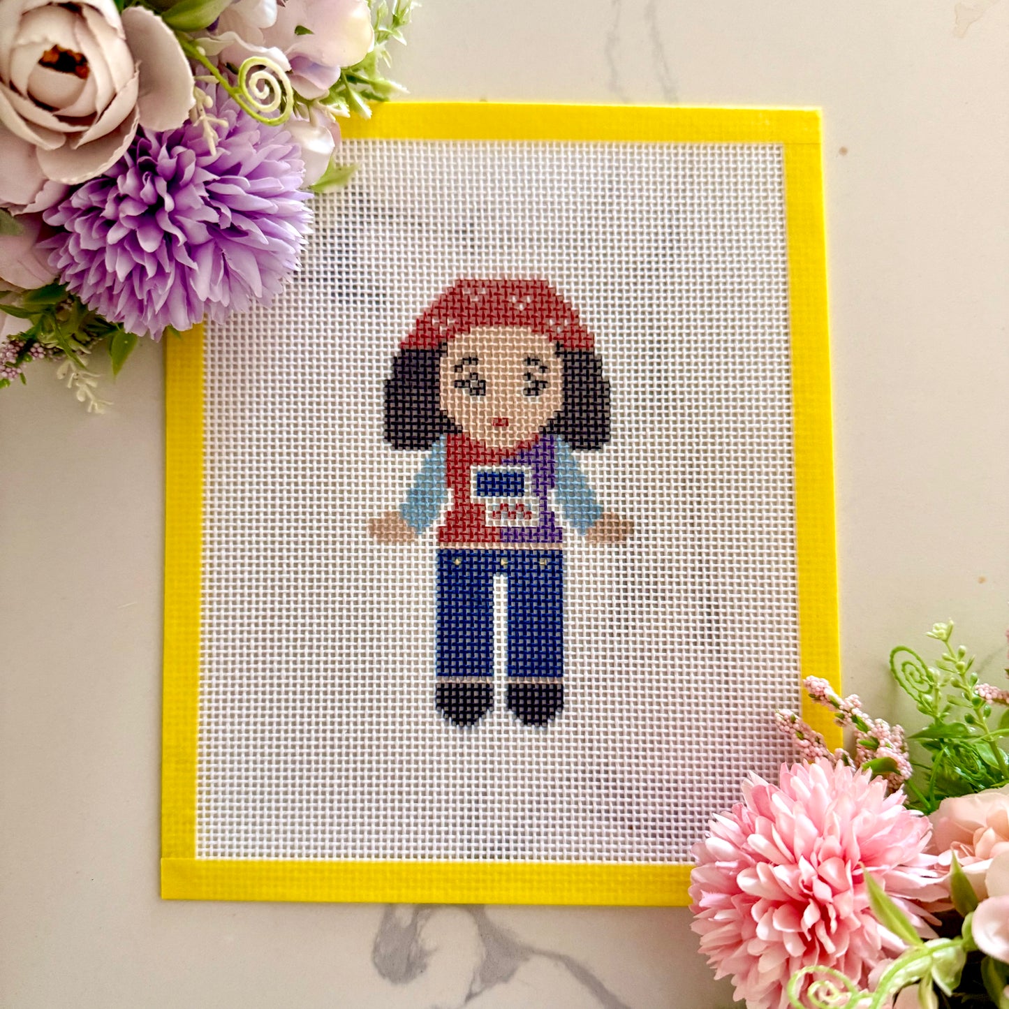 Sonny angel Gilmore characters needlepoint canvas