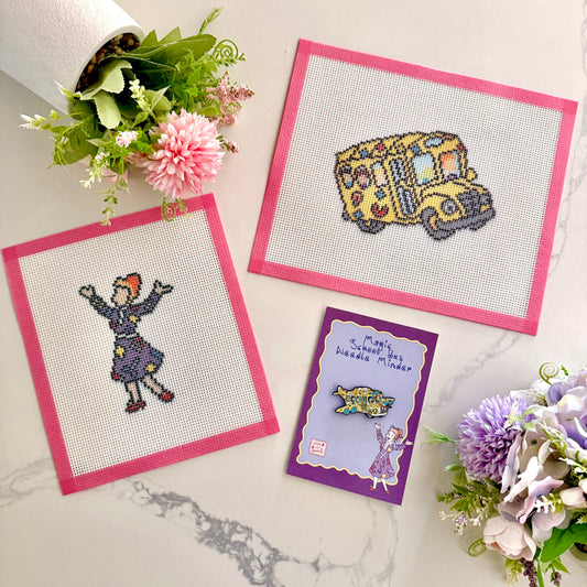 Enchanted School Bus Needlepoint Collection