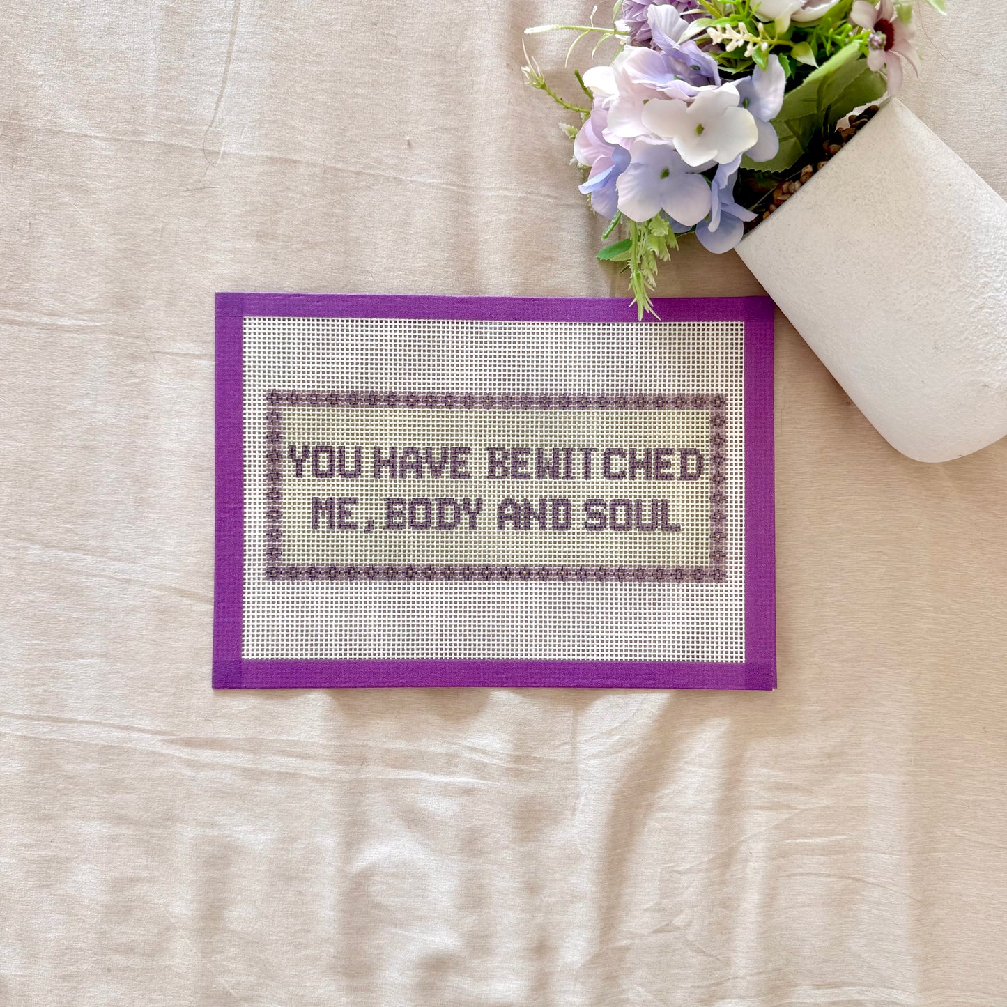 You have bewitched me needlepoint canvas