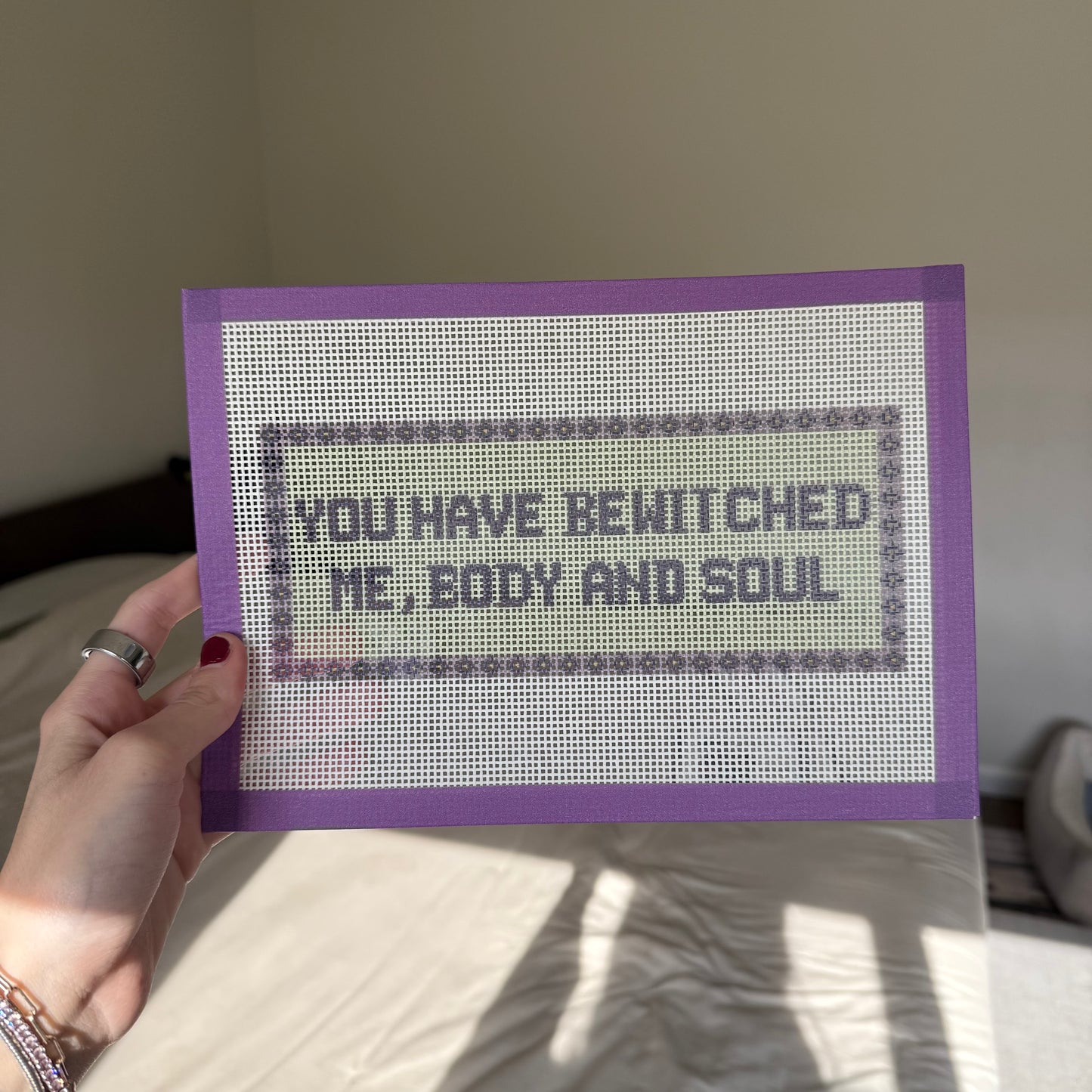 You have bewitched me needlepoint canvas