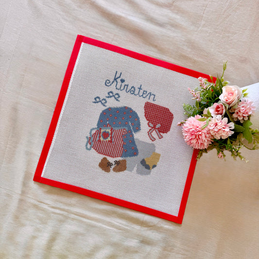 Kirsten outfit needlepoint canvas