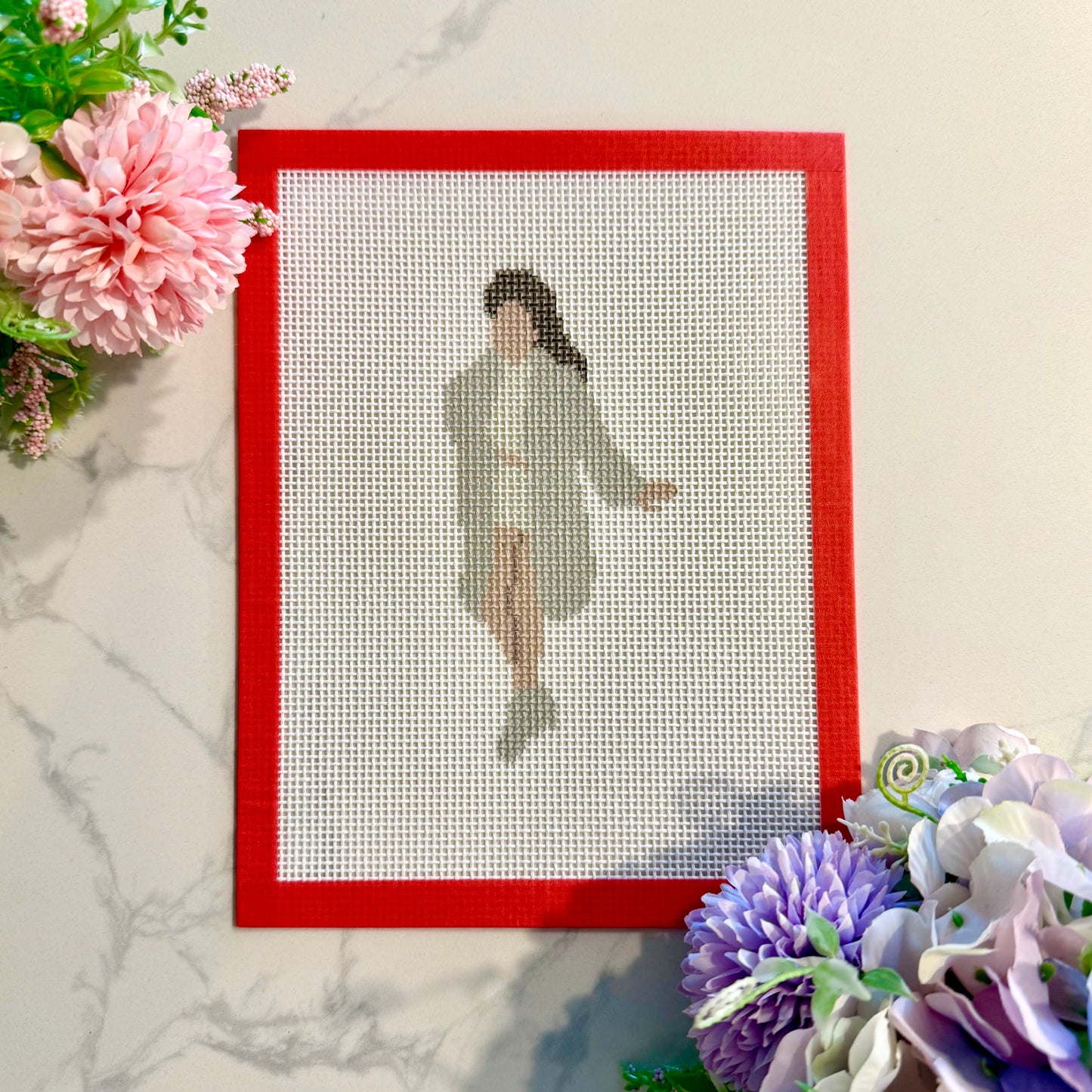 The nanny outfits needlepoint canvas