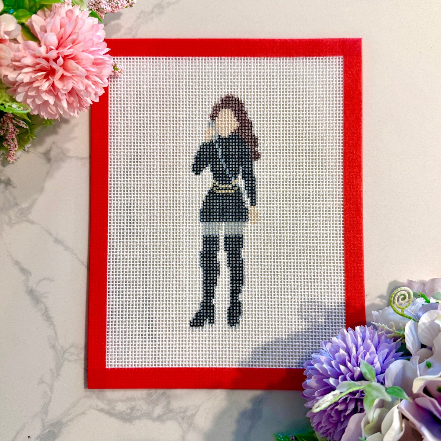 The nanny outfits needlepoint canvas