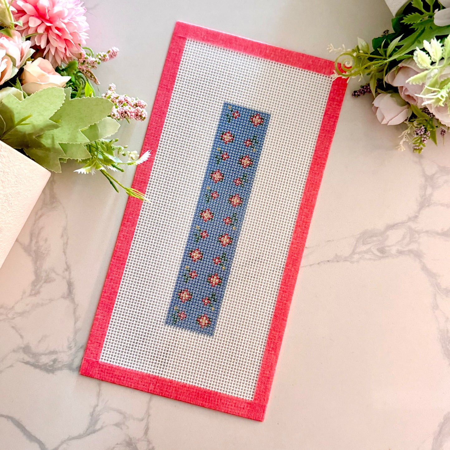 Historical doll pattern bookmark needlepoint canvas