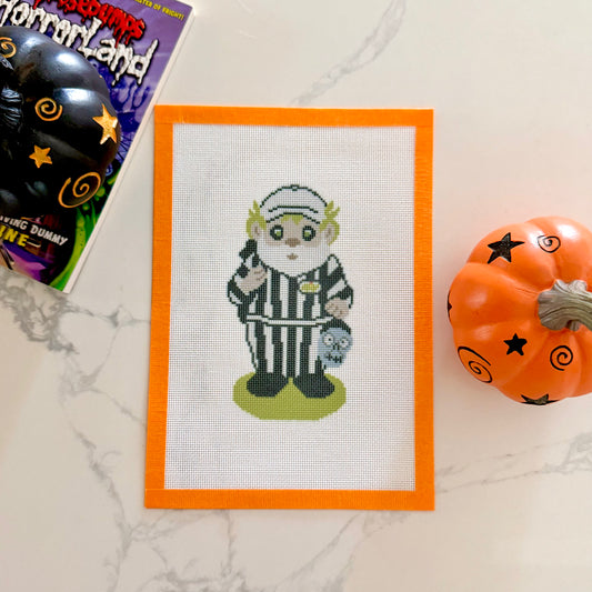 Masters Beetlejuice gnome needlepoint canvas