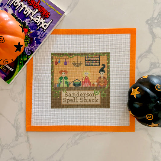 Sanderson Spell Shack Needlepoint canvas