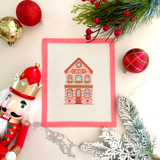 Candy Shop Village Building Needlepoint Canvas