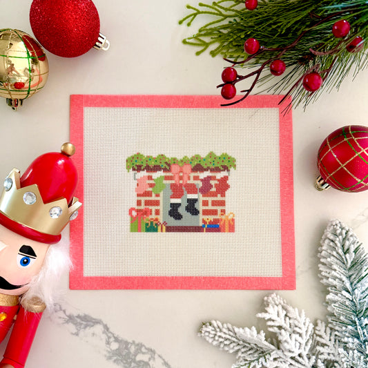 Santa Is Here! Needlepoint Canvas