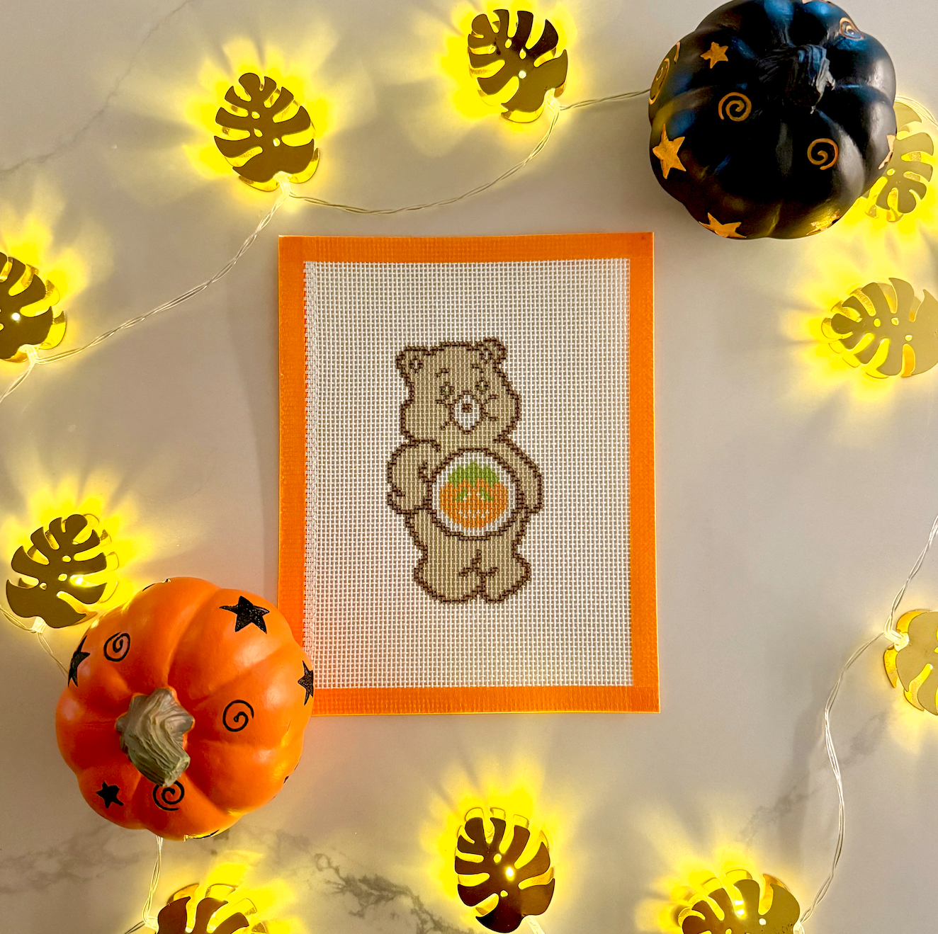 Care Bear Halloween Cookie Needlepoint Canvas