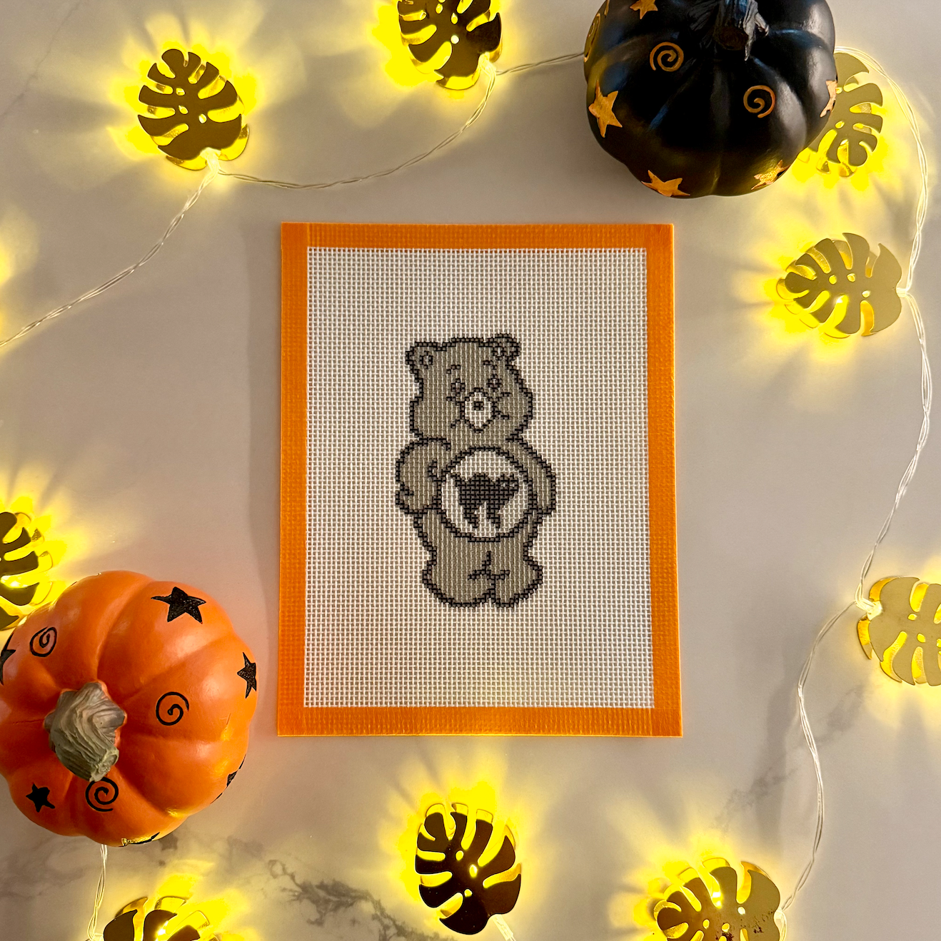 Care Bear Halloween Cookie Needlepoint Canvas