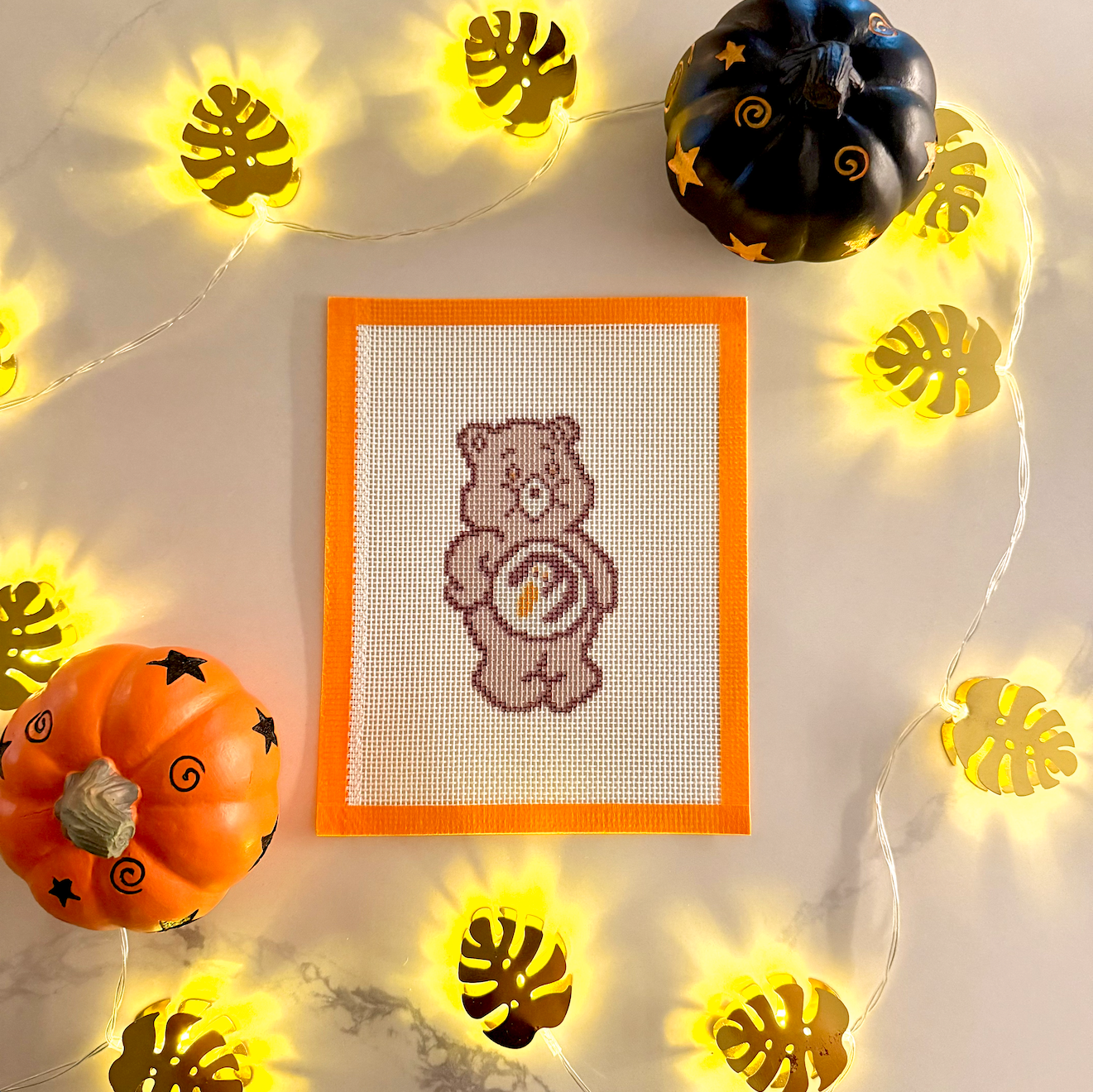 Care Bear Halloween Cookie Needlepoint Canvas