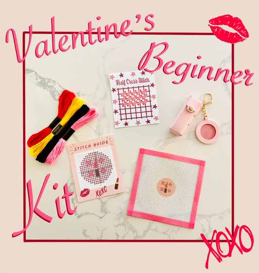 Lipstick Holder + Key Fob Needlepoint Beginner Kit